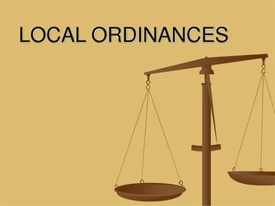 Local Ordinances and Restrictions