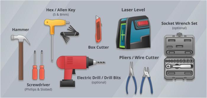 Tools Required for Installation