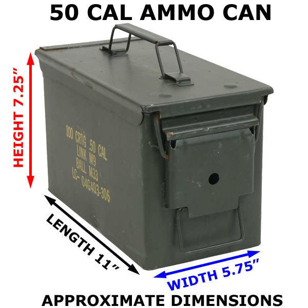 Where to Find Measurements: 50 Cal Ammo Can Dimensions