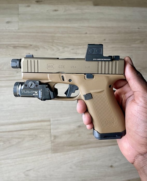 My New Glock 43x in FDE : r/Glocks