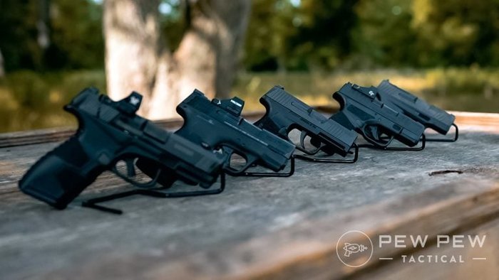 Best Micro-Compact 9mm Handguns - Pew Pew Tactical (group/comparison image showing multiple compact pistols)