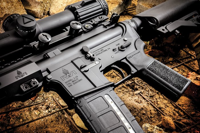 IWI Zion-15 SBR – On Target Magazine (close-up image highlighting the rifle's controls and ergonomics)